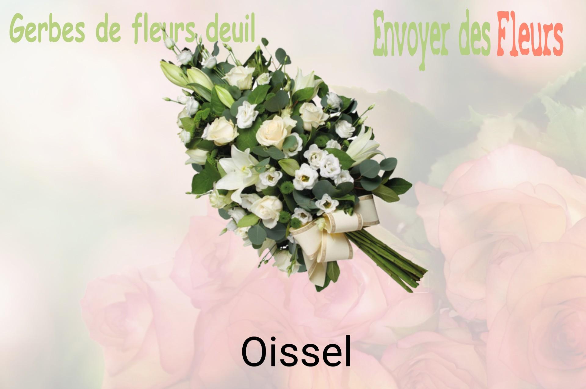 Gerbe de fleurs de deuil livrée à Oissel